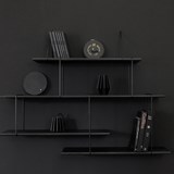Etagère murale LINK Set 1 – noir / noir - Bois clair - Design : Studio Hausen 3
