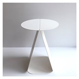 Table d'appoint double YOUMY blanc mat 4