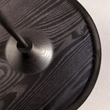 Vide-poche étagère TOUPY - Frêne lasuré noir - Tige métal noire 4
