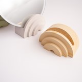 Marble finish tabletop mirror - apricot 3