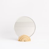 Marble finish tabletop mirror - apricot 4