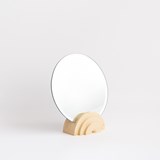 Marble finish tabletop mirror - apricot 6