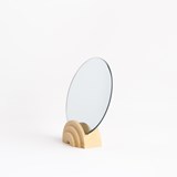 Marble finish tabletop mirror - apricot 5