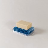 Soap dish Álvaro - transparent blue - Blue - Design : Warren & Laetitia 3