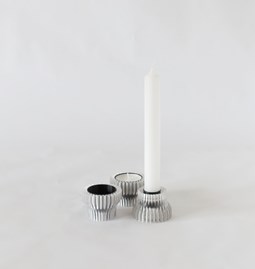 Double candle holders 2.20 - black