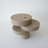 Vase-sculpture BONSAI EQUILIBRE - médium laqué taupe - Gris - Design : Beatrix Li-Chin Loos 3