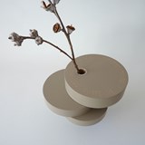 Sculpture-vase BONSAI EQUILIBRIUM - lacquered medium taupe - Grey - Design : Beatrix Li-Chin Loos 5