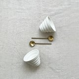 STAIRS cups - white porcelain - White - Design : Antoine Pillot 4