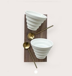 STAIRS cups - white porcelain