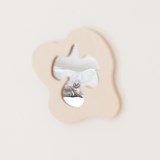 Miroir asymétrique PENSEE - Bois clair - Design : Little Anana 3