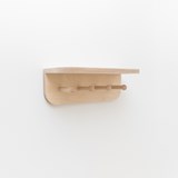 MIMOSA wall shelf with hooks - Light Wood - Design : Little Anana 3