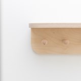MIMOSA wall shelf with hooks - Light Wood - Design : Little Anana 4