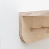 MIMOSA wall shelf with hooks - Light Wood - Design : Little Anana 6