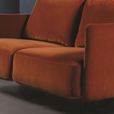 LACUS 2-seater sofa - copper red 3