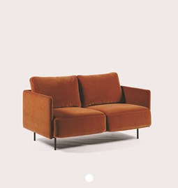 LACUS 2-seater sofa - copper red