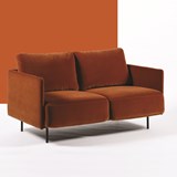 LACUS 2-seater sofa - copper red 2