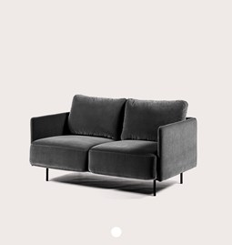 LACUS 2-seater sofa - grey