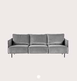 LACUS 3-seater sofa - grey