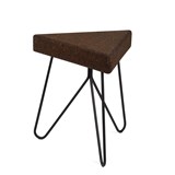 TRES | stool or table -  dark cork and black legs   - Cork - Design : Galula Studio 3