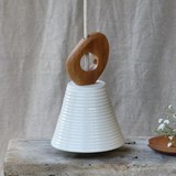 WHITE VALENTINE  Porcelain pendant lamp  - White - Design : Atelier Pok 5
