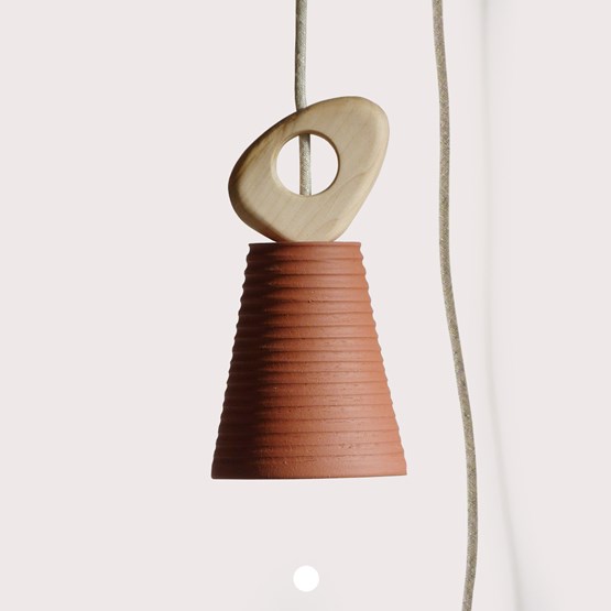 VALENTINE Pendant wall light - Dark Wood - Design : Atelier Pok