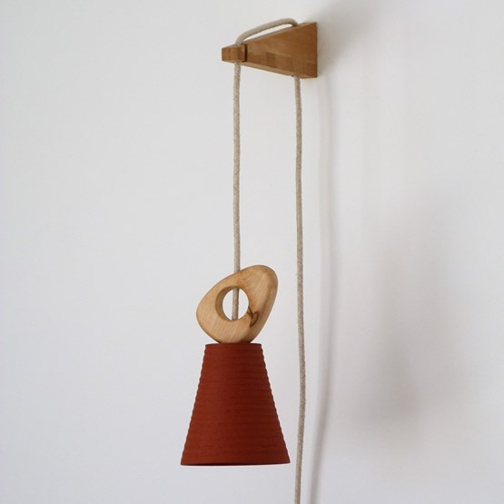 VALENTINE Pendant wall light - Dark Wood - Design : Atelier Pok