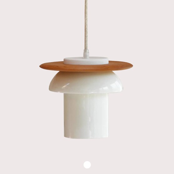 Suspension en porcelaine XIE - Blanc - Design : Atelier Pok