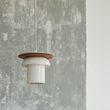 Suspension en porcelaine XIE - Blanc - Design : Atelier Pok 4