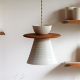 NAMI Porcelain pendant/wall light - White - Design : Atelier Pok 2