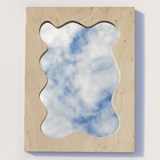 Miroir asymétrique SPLASH - moyen - Bois clair - Design : Little Anana 2