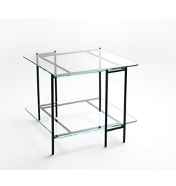 MIX S coffee table in extra-clear glass