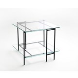 MIX S coffee table in extra-clear glass 2