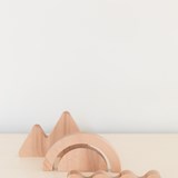 Set of decorative objects SUNSET - Light Wood - Design : Little Anana 2
