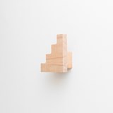 Set de 3 patères aux formes abstraites - bois de hêtre - Noir - Design : Little Anana 3