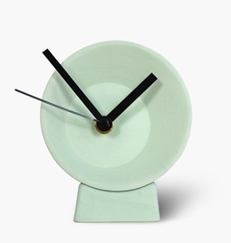 Horloge de bureau désaxée - verte