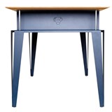 ATOME desk - purple steel and oak  3