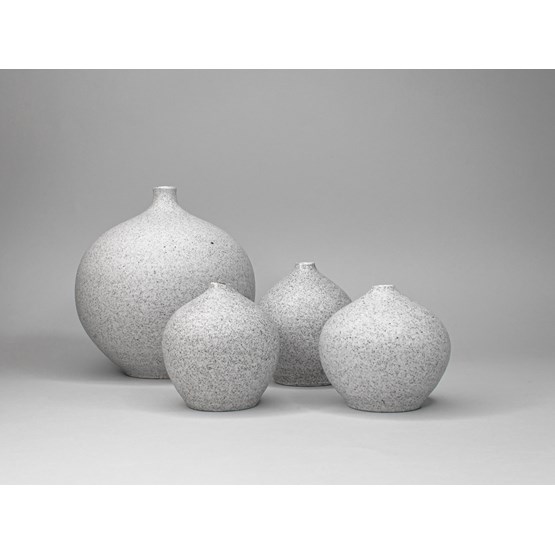 Vase LAVALA - Porcelaine - Gris - Design : KER.
