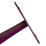 CAPUCIN side table - purple steel and brass 9