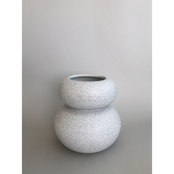 Grand vase LAVALA - Porcelaine - Gris - Design : KER.