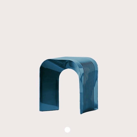 Tabouret PAPERTHIN - Bleu foncé - Design : Lennart Lauren
