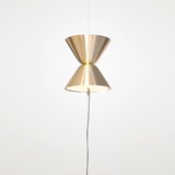 Aureole suspended ceiling and floor light - brass - Brass - Design : Daniel Becker 7