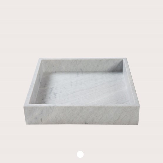 Agnes square tray - marble - Marble - Design : Faye Tsakalides