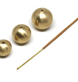 Incense burner spheres - brass