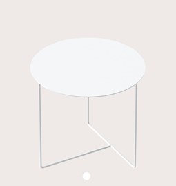 Solid 01 Side Table - white