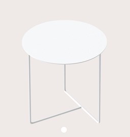 Table d'appoint SOLID 03 - Blanc