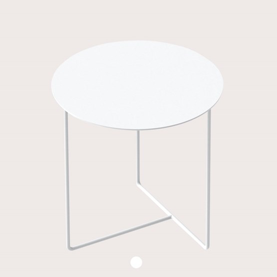 Table d'appoint SOLID 03 - Blanc - Blanc - Design : weld & co