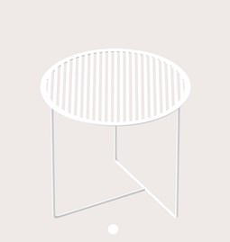 Grid 01 Side Table - white
