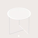 Table d'appoint GRID 01 - Blanc - Blanc - Design : weld & co 5