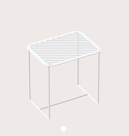 Grid 02 Side Table - white