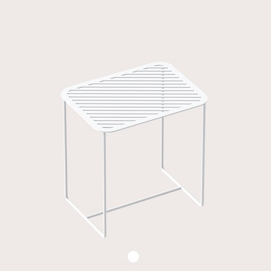 Table d'appoint GRID 02 - Blanc - Blanc - Design : weld & co